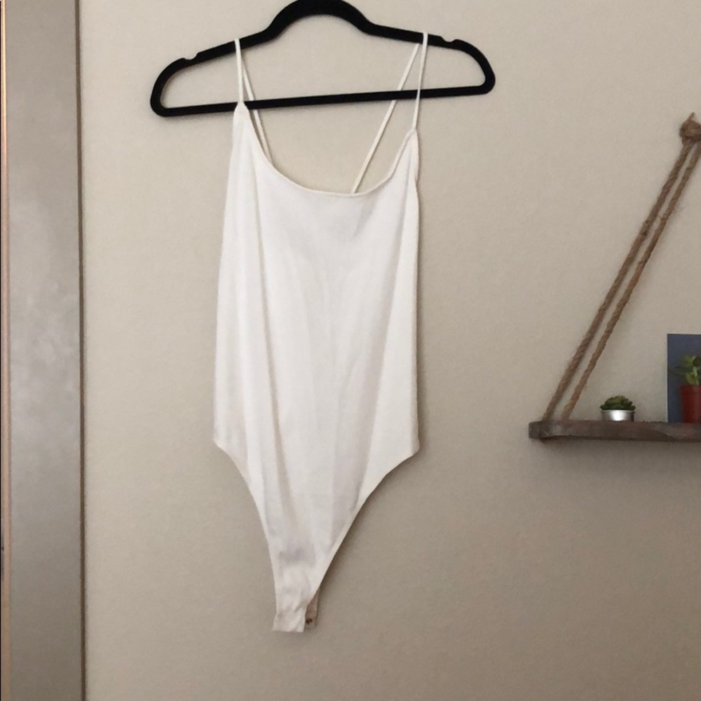 white tank top body suit